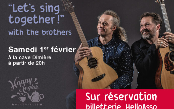 Happy Anglais soirée let's sing together